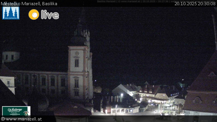 Městečko Mariazell - Basilika - 20.10.2025 v 20:30 Městečko Mariazell - Basilika - 20.10.2025 v 20:30
