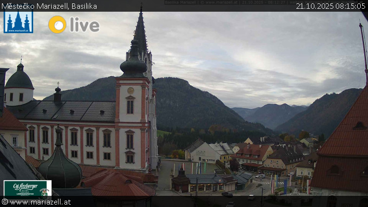 Městečko Mariazell - Basilika - 21.10.2025 v 08:15 Městečko Mariazell - Basilika - 21.10.2025 v 08:15