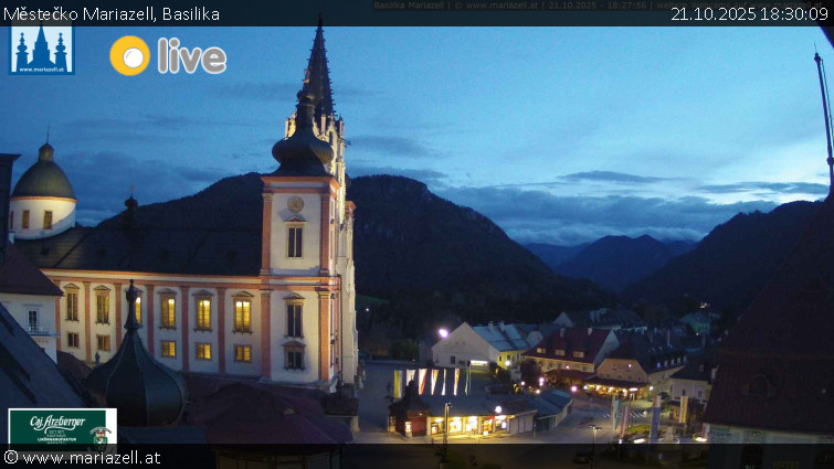 Městečko Mariazell - Basilika - 21.10.2025 v 18:30 Městečko Mariazell - Basilika - 21.10.2025 v 18:30