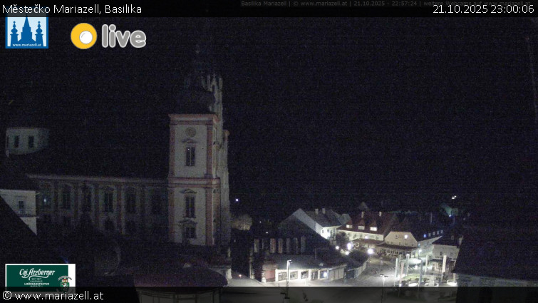 Městečko Mariazell - Basilika - 21.10.2025 v 23:00 Městečko Mariazell - Basilika - 21.10.2025 v 23:00