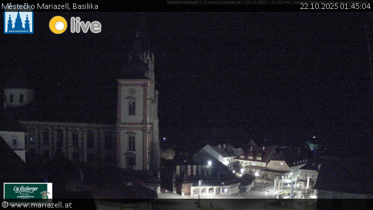 Městečko Mariazell - Basilika - 22.10.2025 v 01:45 Městečko Mariazell - Basilika - 22.10.2025 v 01:45