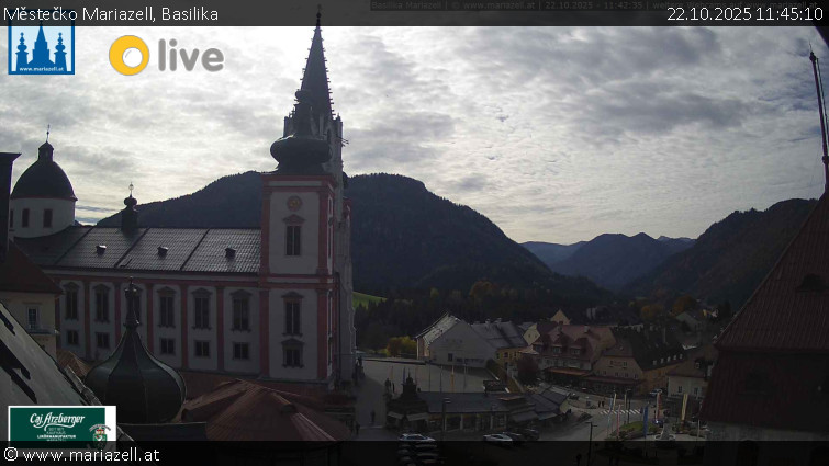 Městečko Mariazell - Basilika - 22.10.2025 v 11:45 Městečko Mariazell - Basilika - 22.10.2025 v 11:45