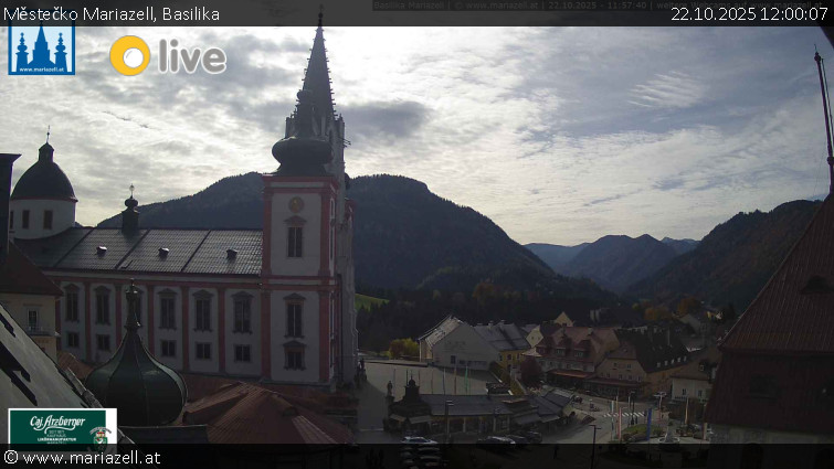 Městečko Mariazell - Basilika - 22.10.2025 v 12:00 Městečko Mariazell - Basilika - 22.10.2025 v 12:00