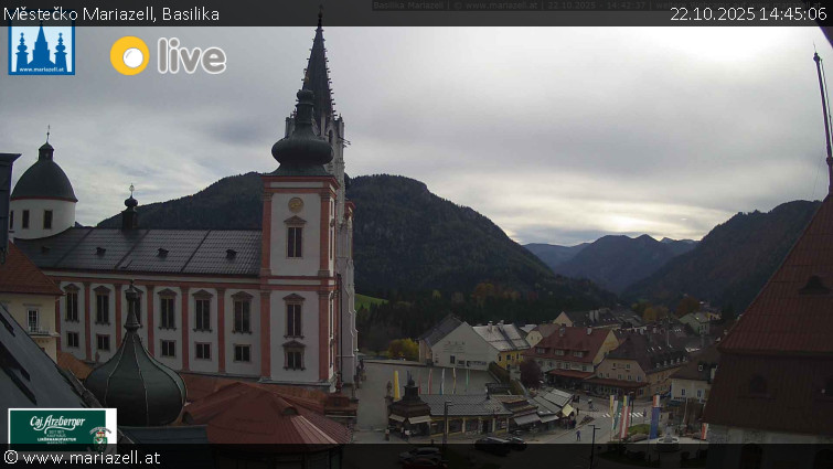 Městečko Mariazell - Basilika - 22.10.2025 v 14:45 Městečko Mariazell - Basilika - 22.10.2025 v 14:45