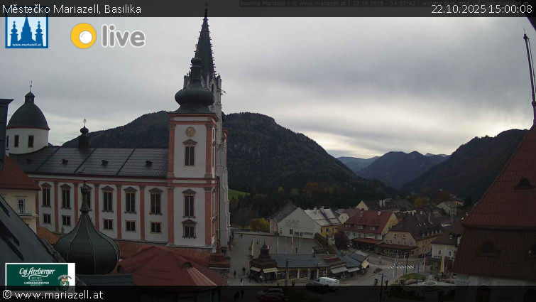 Městečko Mariazell - Basilika - 22.10.2025 v 15:00 Městečko Mariazell - Basilika - 22.10.2025 v 15:00