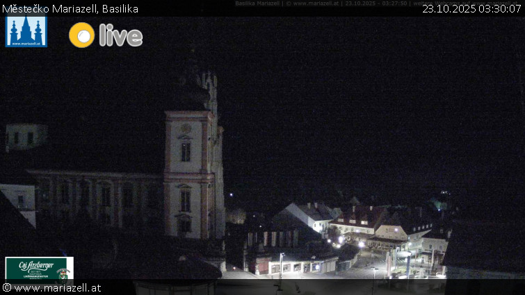 Městečko Mariazell - Basilika - 23.10.2025 v 03:30 Městečko Mariazell - Basilika - 23.10.2025 v 03:30
