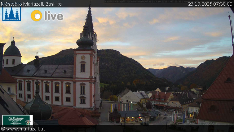Městečko Mariazell - Basilika - 23.10.2025 v 07:30 Městečko Mariazell - Basilika - 23.10.2025 v 07:30