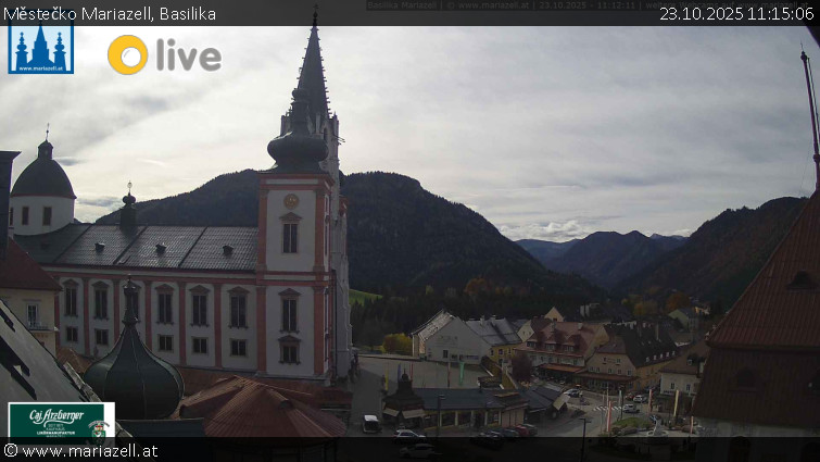 Městečko Mariazell - Basilika - 23.10.2025 v 11:15 Městečko Mariazell - Basilika - 23.10.2025 v 11:15
