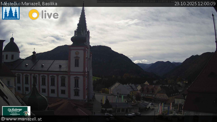 Městečko Mariazell - Basilika - 23.10.2025 v 12:00 Městečko Mariazell - Basilika - 23.10.2025 v 12:00
