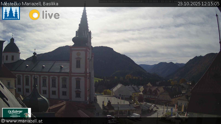 Městečko Mariazell - Basilika - 23.10.2025 v 12:15 Městečko Mariazell - Basilika - 23.10.2025 v 12:15