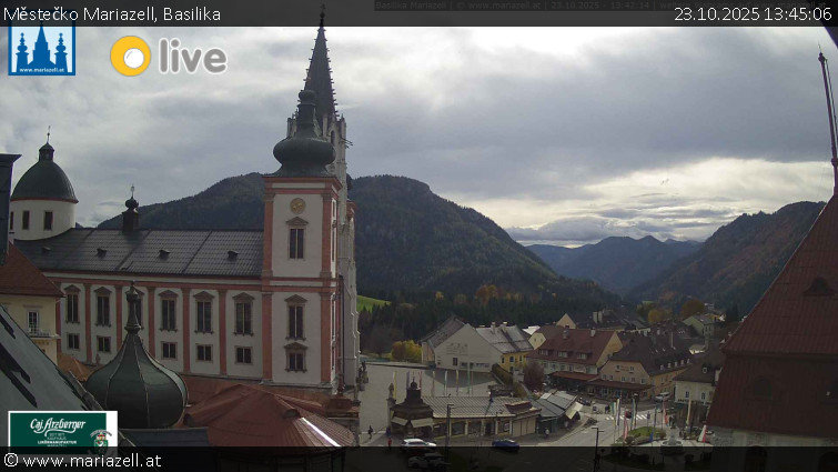 Městečko Mariazell - Basilika - 23.10.2025 v 13:45 Městečko Mariazell - Basilika - 23.10.2025 v 13:45