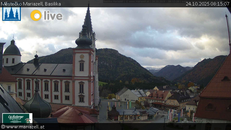 Městečko Mariazell - Basilika - 24.10.2025 v 08:15 Městečko Mariazell - Basilika - 24.10.2025 v 08:15