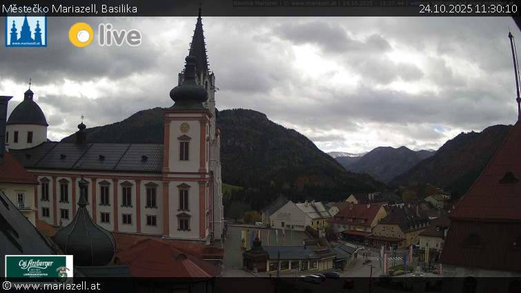 Městečko Mariazell - Basilika - 24.10.2025 v 11:30 Městečko Mariazell - Basilika - 24.10.2025 v 11:30