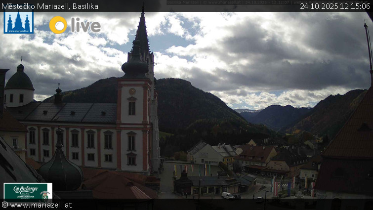 Městečko Mariazell - Basilika - 24.10.2025 v 12:15 Městečko Mariazell - Basilika - 24.10.2025 v 12:15