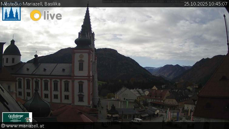 Městečko Mariazell - Basilika - 25.10.2025 v 10:45 Městečko Mariazell - Basilika - 25.10.2025 v 10:45