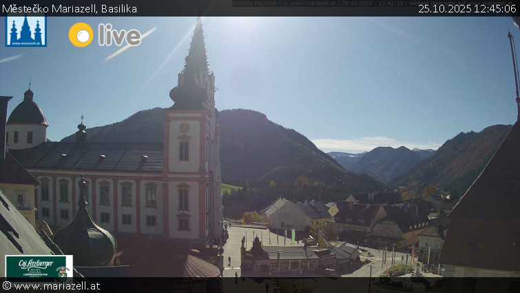 Městečko Mariazell - Basilika - 25.10.2025 v 12:45 Městečko Mariazell - Basilika - 25.10.2025 v 12:45