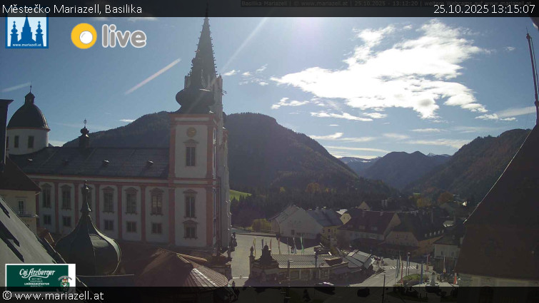 Městečko Mariazell - Basilika - 25.10.2025 v 13:15 Městečko Mariazell - Basilika - 25.10.2025 v 13:15