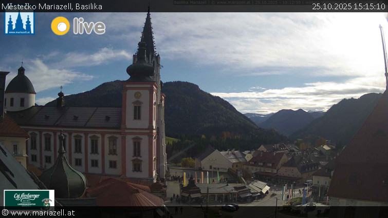 Městečko Mariazell - Basilika - 25.10.2025 v 15:15 Městečko Mariazell - Basilika - 25.10.2025 v 15:15