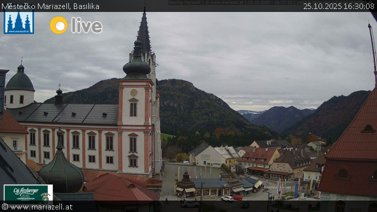 Městečko Mariazell - Basilika - 25.10.2025 v 16:30 Městečko Mariazell - Basilika - 25.10.2025 v 16:30