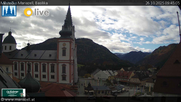 Městečko Mariazell - Basilika - 26.10.2025 v 09:45 Městečko Mariazell - Basilika - 26.10.2025 v 09:45