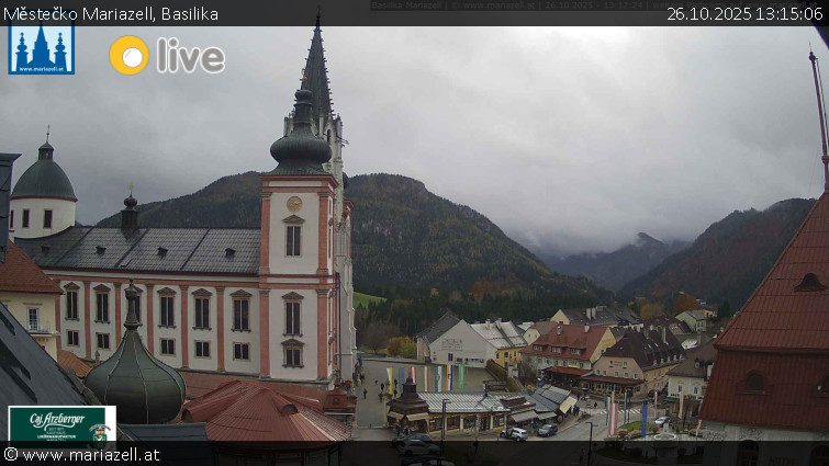 Městečko Mariazell - Basilika - 26.10.2025 v 13:15 Městečko Mariazell - Basilika - 26.10.2025 v 13:15