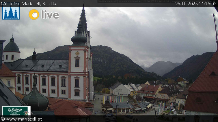 Městečko Mariazell - Basilika - 26.10.2025 v 14:15 Městečko Mariazell - Basilika - 26.10.2025 v 14:15