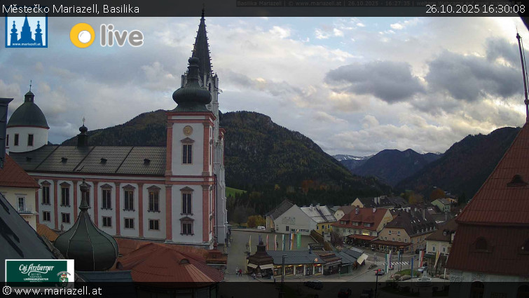 Městečko Mariazell - Basilika - 26.10.2025 v 16:30 Městečko Mariazell - Basilika - 26.10.2025 v 16:30
