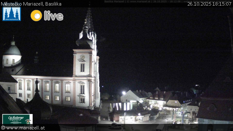 Městečko Mariazell - Basilika - 26.10.2025 v 18:15 Městečko Mariazell - Basilika - 26.10.2025 v 18:15