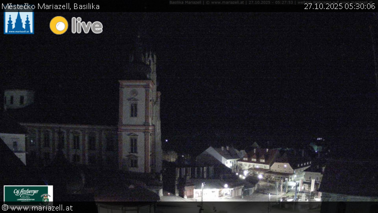 Městečko Mariazell - Basilika - 27.10.2025 v 05:30 Městečko Mariazell - Basilika - 27.10.2025 v 05:30
