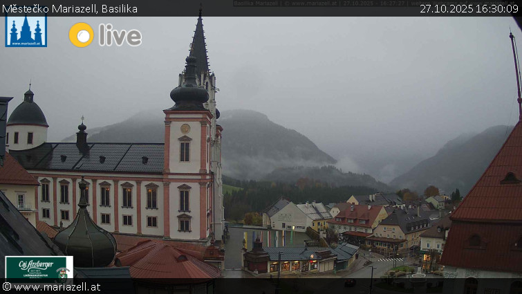 Městečko Mariazell - Basilika - 27.10.2025 v 16:30 Městečko Mariazell - Basilika - 27.10.2025 v 16:30