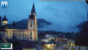 Městečko Mariazell - Basilika - 27.10.2025 v 17:15 Městečko Mariazell - Basilika - 27.10.2025 v 17:15