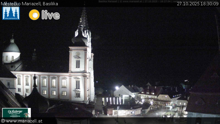 Městečko Mariazell - Basilika - 27.10.2025 v 18:30 Městečko Mariazell - Basilika - 27.10.2025 v 18:30