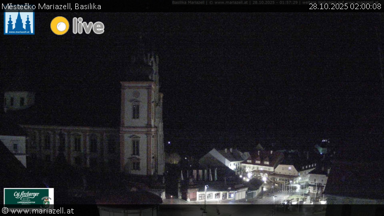 Městečko Mariazell - Basilika - 28.10.2025 v 02:00 Městečko Mariazell - Basilika - 28.10.2025 v 02:00