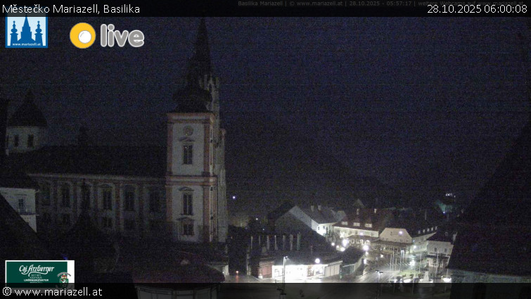 Městečko Mariazell - Basilika - 28.10.2025 v 06:00 Městečko Mariazell - Basilika - 28.10.2025 v 06:00