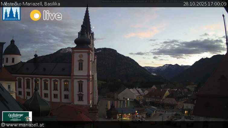 Městečko Mariazell - Basilika - 28.10.2025 v 17:00 Městečko Mariazell - Basilika - 28.10.2025 v 17:00