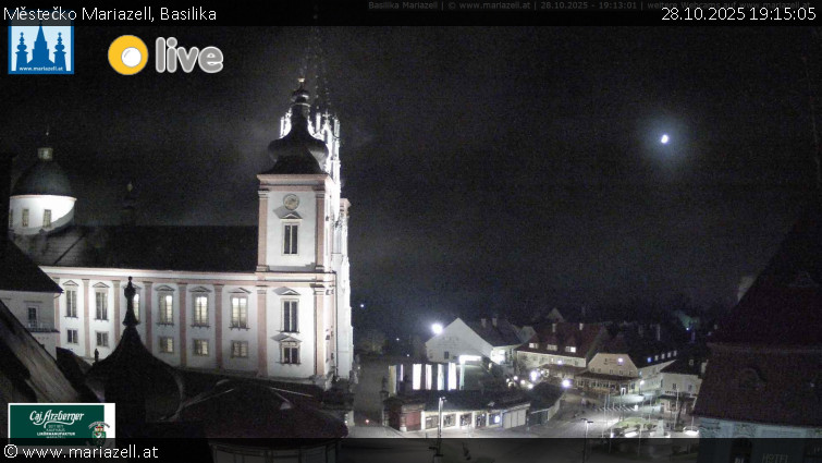 Městečko Mariazell - Basilika - 28.10.2025 v 19:15 Městečko Mariazell - Basilika - 28.10.2025 v 19:15