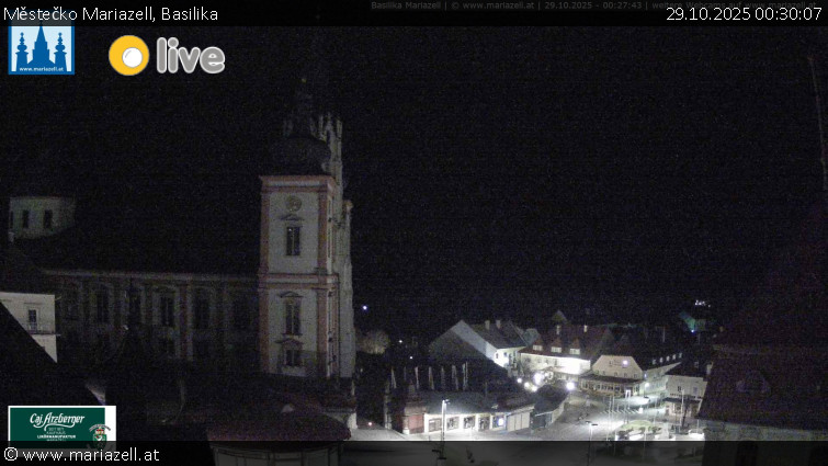 Městečko Mariazell - Basilika - 29.10.2025 v 00:30 Městečko Mariazell - Basilika - 29.10.2025 v 00:30