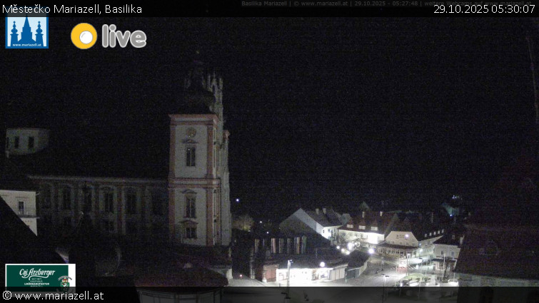 Městečko Mariazell - Basilika - 29.10.2025 v 05:30 Městečko Mariazell - Basilika - 29.10.2025 v 05:30