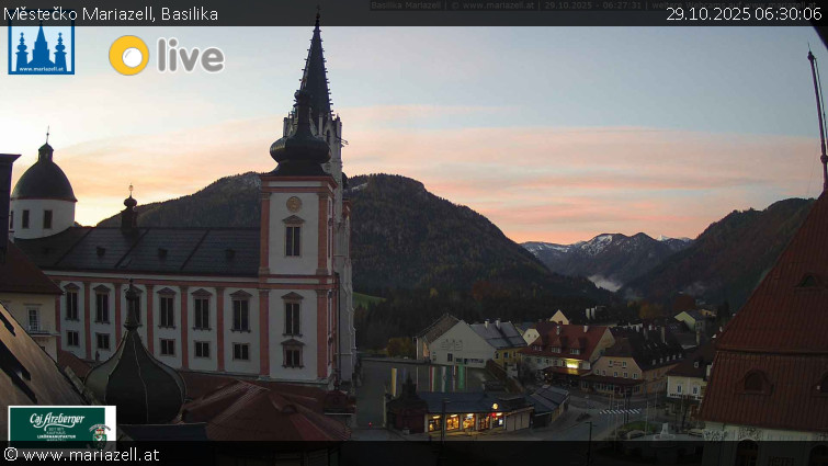 Městečko Mariazell - Basilika - 29.10.2025 v 06:30 Městečko Mariazell - Basilika - 29.10.2025 v 06:30