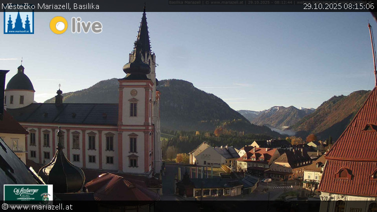 Městečko Mariazell - Basilika - 29.10.2025 v 08:15 Městečko Mariazell - Basilika - 29.10.2025 v 08:15