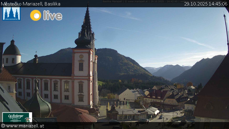 Městečko Mariazell - Basilika - 29.10.2025 v 14:45 Městečko Mariazell - Basilika - 29.10.2025 v 14:45