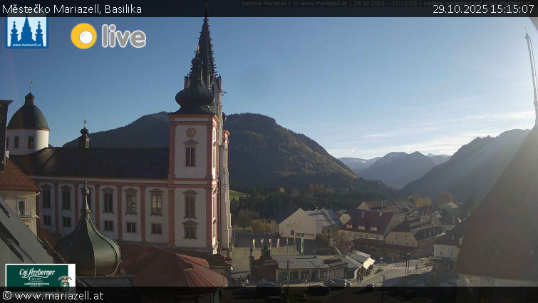 Městečko Mariazell - Basilika - 29.10.2025 v 15:15 Městečko Mariazell - Basilika - 29.10.2025 v 15:15
