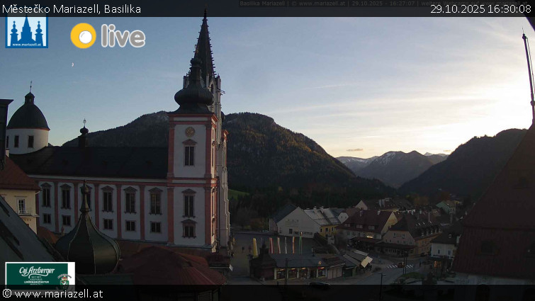 Městečko Mariazell - Basilika - 29.10.2025 v 16:30 Městečko Mariazell - Basilika - 29.10.2025 v 16:30