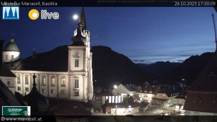 Městečko Mariazell - Basilika - 29.10.2025 v 17:30 Městečko Mariazell - Basilika - 29.10.2025 v 17:30