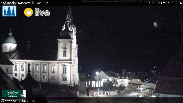 Městečko Mariazell - Basilika - 29.10.2025 v 20:15 Městečko Mariazell - Basilika - 29.10.2025 v 20:15