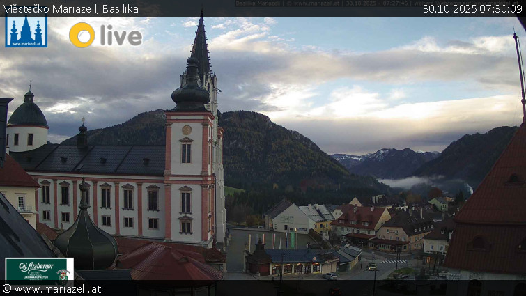 Městečko Mariazell - Basilika - 30.10.2025 v 07:30 Městečko Mariazell - Basilika - 30.10.2025 v 07:30