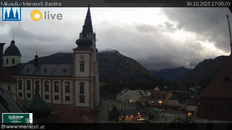 Městečko Mariazell - Basilika - 30.10.2025 v 17:00 Městečko Mariazell - Basilika - 30.10.2025 v 17:00