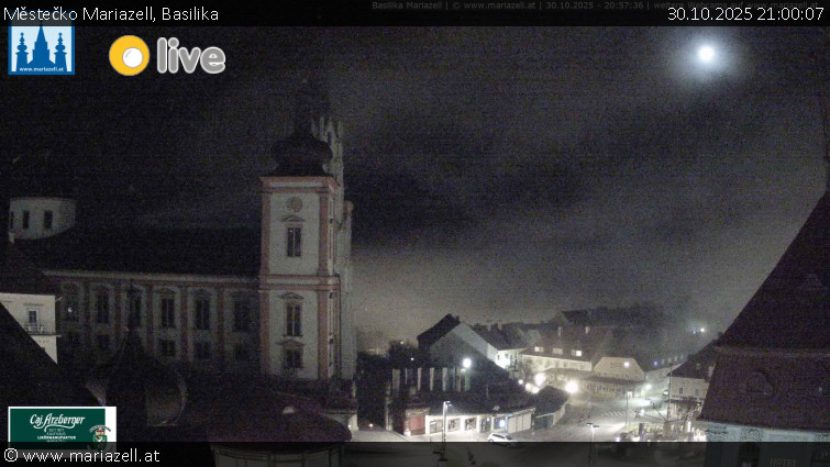 Městečko Mariazell - Basilika - 30.10.2025 v 21:00 Městečko Mariazell - Basilika - 30.10.2025 v 21:00