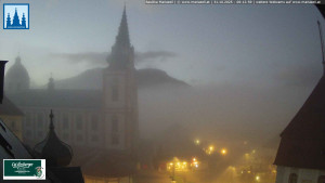 Městečko Mariazell - Basilika - 31.10.2025 v 06:15 Městečko Mariazell - Basilika - 31.10.2025 v 06:15