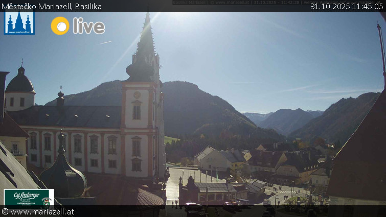Městečko Mariazell - Basilika - 31.10.2025 v 11:45 Městečko Mariazell - Basilika - 31.10.2025 v 11:45